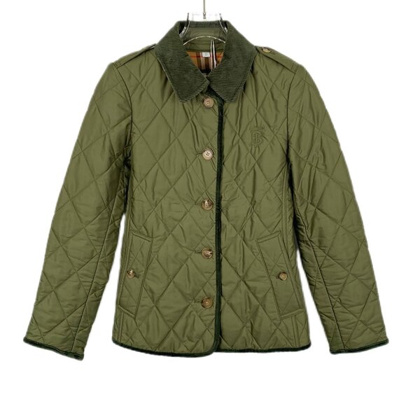 Burberry Other - CW0254 Burberry Army Green Quilted Jacket